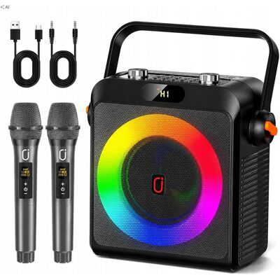 Inny producent Głośnik Karaoke Yx Bluetooth 5.0 Z 2 Mikrofonami Bezprzewodowymi, Podświetleniem Led Dj, Funkcją Tws, Usb, Tf I Aux, Akumulatorem Do 12 Godzin, Prze.. Inny producent Głośnik Karaoke Yx Bluetooth 5.0 Z 2 Mikrofonami Bezprzewodowymi, Podświetleniem Led Dj, Funkcją Tws, Usb, Tf I Aux, Akumulatorem Do 12 Godzin, Prze..