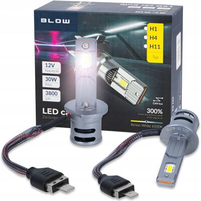 Inny producent 2x ŻARÓWKA SAMOCHODOWA LED H1 12V 30W HQ 6500K 3800LM +300% CANBUS Inny producent 2x ŻARÓWKA SAMOCHODOWA LED H1 12V 30W HQ 6500K 3800LM +300% CANBUS