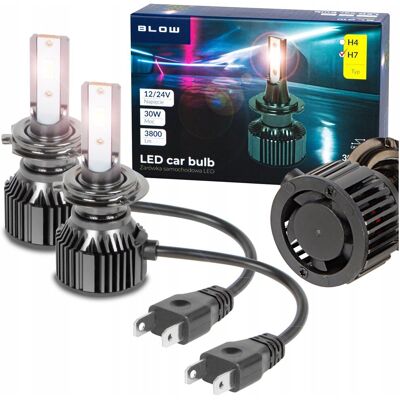 Inny producent 2x żarówka samochodowa LED H7 12-24V 30W HQ CANBUS 6500K 3800LM +300% Inny producent 2x żarówka samochodowa LED H7 12-24V 30W HQ CANBUS 6500K 3800LM +300%