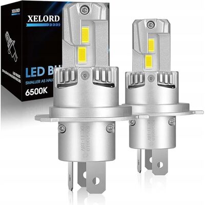 producent niezdefiniowany 2X Żarówka XELORD LED H4 Halogen 6500K biała DC11-18V producent niezdefiniowany 2X Żarówka XELORD LED H4 Halogen 6500K biała DC11-18V