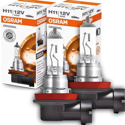 AGMI 2x Żarówki Osram H11 Original 12v 55w Żarówka Halogenowe Homologacja Ece AGMI 2x Żarówki Osram H11 Original 12v 55w Żarówka Halogenowe Homologacja Ece