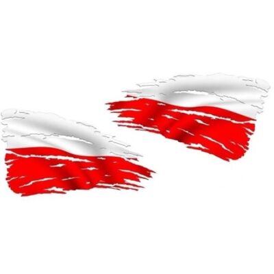 Avisa 5x NAKLEJKA WLEP ZNACZEK TATTOO NA AUTO FOLIA SAMOPRZYLEPNA FLAGA POLSKI 19 x 11cm 1/06174 Avisa 5x NAKLEJKA WLEP ZNACZEK TATTOO NA AUTO FOLIA SAMOPRZYLEPNA FLAGA POLSKI 19 x 11cm 1/06174