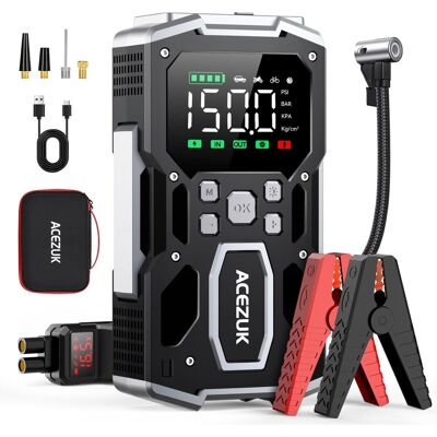 Inny producent ACEZUK Powerbank 26800mAh 6000A Kompresor 150PSI Auto LCD LED Inny producent ACEZUK Powerbank 26800mAh 6000A Kompresor 150PSI Auto LCD LED