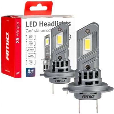 Inny producent AMiO Żarówki samochodowe LED seria X5 Winger H7 6000K Canbus Inny producent AMiO Żarówki samochodowe LED seria X5 Winger H7 6000K Canbus