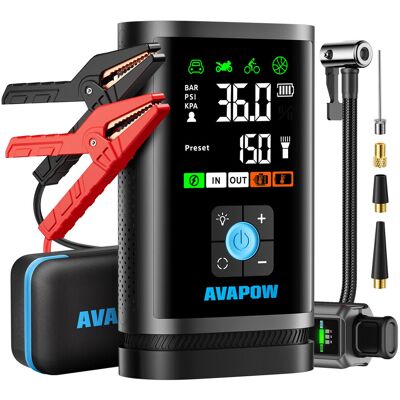 AVAPOW JP3 Booster 3000A Kompresor 150 PSI 16000mAh AVAPOW JP3 Booster 3000A Kompresor 150 PSI 16000mAh