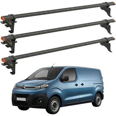Inny producent Bagażnik dachowy Citroen Jumpy od 2016 punkty montażowe aluminium 3 belki Inny producent Bagażnik dachowy Citroen Jumpy od 2016 punkty montażowe aluminium 3 belki