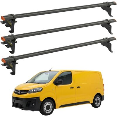 Inny producent Bagażnik dachowy do Opel Vivaro od 2019 punkty montażowe aluminiowy 3 belki Inny producent Bagażnik dachowy do Opel Vivaro od 2019 punkty montażowe aluminiowy 3 belki