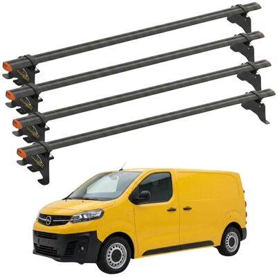 Inny producent Bagażnik dachowy do Opel Vivaro od 2019 punkty montażowe aluminiowy 4 belki Inny producent Bagażnik dachowy do Opel Vivaro od 2019 punkty montażowe aluminiowy 4 belki