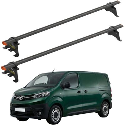 Inny producent Bagażnik dachowy Toyota Proace od 2016 punkty montażowe aluminiowy 2 belki Inny producent Bagażnik dachowy Toyota Proace od 2016 punkty montażowe aluminiowy 2 belki