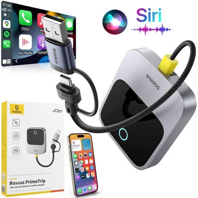 Bezprzewodowy adapter CarPlay od Baseus - Dźwięk samochodowy Bezprzewodowy adapter CarPlay od Baseus - Dźwięk samochodowy
