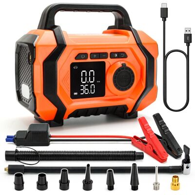 Verda BOOSTER ROZRUCHOWY JUMP STARTER Z KOMPRESOREM KOMPRESOR DO KÓŁ 8000mAh 10,3 SN6014 Verda BOOSTER ROZRUCHOWY JUMP STARTER Z KOMPRESOREM KOMPRESOR DO KÓŁ 8000mAh 10,3 SN6014