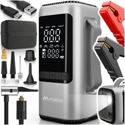 Maltec Booster Rozrusznik Jump Starter Kompresor Powerbank Pompka Etui LED 1000A STARTO150 Maltec Booster Rozrusznik Jump Starter Kompresor Powerbank Pompka Etui LED 1000A STARTO150
