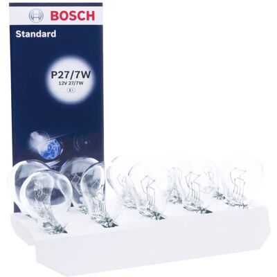 Bosch ŻARÓWKI HALOGENOWE P27/7W DO BMW 5 E60 AUDI A3 MERCEDES E W211 10 SZT Bosch ŻARÓWKI HALOGENOWE P27/7W DO BMW 5 E60 AUDI A3 MERCEDES E W211 10 SZT