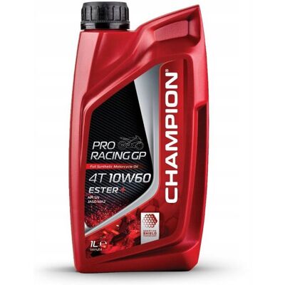 Inny producent CHAMPION OLEJ SILNIKOWY PRORACING GP 4T 10W60 ESTER + 1L MA2 SYNTETYCZNY Inny producent CHAMPION OLEJ SILNIKOWY PRORACING GP 4T 10W60 ESTER + 1L MA2 SYNTETYCZNY