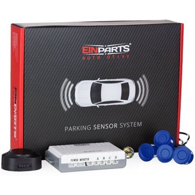 EINPARTS AUTOMOTIVE Czujniki parkowania EINPARTS z buzzerem, 4 sensory 22mm, niebieskie EINPARTS AUTOMOTIVE Czujniki parkowania EINPARTS z buzzerem, 4 sensory 22mm, niebieskie