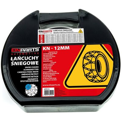 EINPARTS AUTOMOTIVE EINPARTS ŁAŃCUCHY ŚNIEGOWE 12 MM DO OPNY UNIWERSALNE Z DWA ETAPY NAPINANIA EINPARTS AUTOMOTIVE EINPARTS ŁAŃCUCHY ŚNIEGOWE 12 MM DO OPNY UNIWERSALNE Z DWA ETAPY NAPINANIA