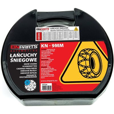 EINPARTS AUTOMOTIVE EINPARTS ŁAŃCUCHY ŚNIEGOWE KNS90 DO OPOW UNIWER. 9MM OGNIWA Z SYSTEMEM EINPARTS AUTOMOTIVE EINPARTS ŁAŃCUCHY ŚNIEGOWE KNS90 DO OPOW UNIWER. 9MM OGNIWA Z SYSTEMEM