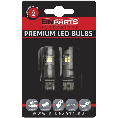 EINPARTS AUTOMOTIVE EINPARTS ŻARÓWKI LED W21/5W 7443 6000K DO SAMOCHODÓW 2 SZT WYSOKA WYDOLNOŚĆ EINPARTS AUTOMOTIVE EINPARTS ŻARÓWKI LED W21/5W 7443 6000K DO SAMOCHODÓW 2 SZT WYSOKA WYDOLNOŚĆ