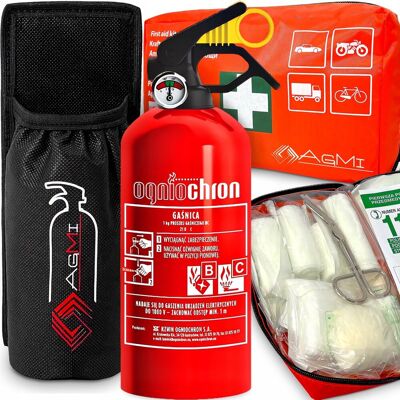 AGMI GAŚNICA 1KG MANOMETR APTECZKA DIN13164 UCHWYT NA GAŚNICĘ RZEP DO BAGAŻNIKA AGMI GAŚNICA 1KG MANOMETR APTECZKA DIN13164 UCHWYT NA GAŚNICĘ RZEP DO BAGAŻNIKA