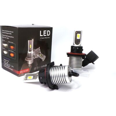 H13 Żarówki Led 9V-32V Canbus Csp 2Szt 2X 9000Lm Białe Mocne Homologacja Motoledy H13 Żarówki Led 9V-32V Canbus Csp 2Szt 2X 9000Lm Białe Mocne Homologacja Motoledy