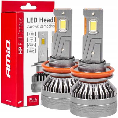 Amio H8 H9 H11 12V 24V FULL CANBUS ŻARÓWKI SAMOCHODOWE LED LEDOWE Amio H8 H9 H11 12V 24V FULL CANBUS ŻARÓWKI SAMOCHODOWE LED LEDOWE