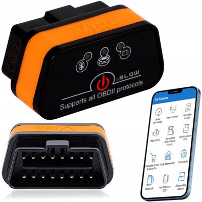 Inny producent INTERFEJS DIAGNOSTYCZNY OBD2 BLUETOOTH TESTER ANDROID iOS WINDOWS POLSKI Inny producent INTERFEJS DIAGNOSTYCZNY OBD2 BLUETOOTH TESTER ANDROID iOS WINDOWS POLSKI