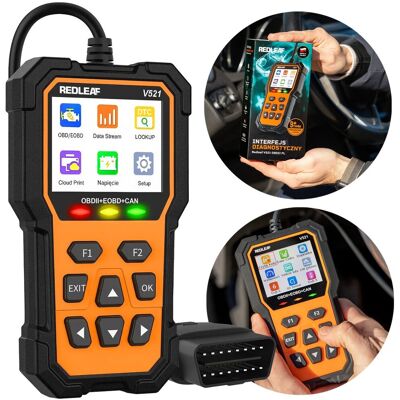 INTERFEJS DIAGNOSTYCZNY TESTER ELM327 OBD2 REDLEAF V521 POLSKI INTERFEJS DIAGNOSTYCZNY TESTER ELM327 OBD2 REDLEAF V521 POLSKI