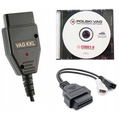 Inny producent INTERFEJS DIAGNOSTYCZY KKL VAG + POLSKI VAG 2.5 + ADAPTER 2x2 VW SKODA AUDI Inny producent INTERFEJS DIAGNOSTYCZY KKL VAG + POLSKI VAG 2.5 + ADAPTER 2x2 VW SKODA AUDI