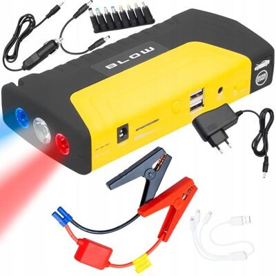Inny producent JUMP STARTER ROZRUCH BOOSTER POWERBANK LATARKA MŁOTEK KABLE ZESTAW 12800mAh Inny producent JUMP STARTER ROZRUCH BOOSTER POWERBANK LATARKA MŁOTEK KABLE ZESTAW 12800mAh