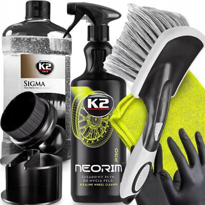 K2 Neorim 1l Płyn do Mycia Felg Szczotka Sigma Dressing do Opon Aplikator K2 Neorim 1l Płyn do Mycia Felg Szczotka Sigma Dressing do Opon Aplikator