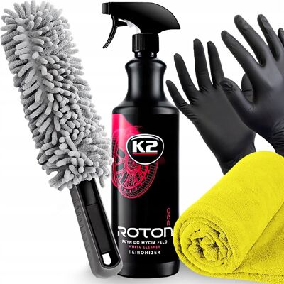 AGMI K2 Roton Pro 1L Szczotka Do Mycia Felg Płyn Do Czyszczenia Kół Krwawa Felga AGMI K2 Roton Pro 1L Szczotka Do Mycia Felg Płyn Do Czyszczenia Kół Krwawa Felga