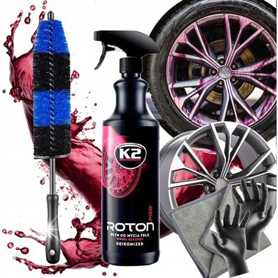 Inny producent K2 ROTON PRO PŁYN DO MYCIA FELG KRWAWY EFEKT ODMRAŻACZ ALASKA MEGA ZESTAW Inny producent K2 ROTON PRO PŁYN DO MYCIA FELG KRWAWY EFEKT ODMRAŻACZ ALASKA MEGA ZESTAW