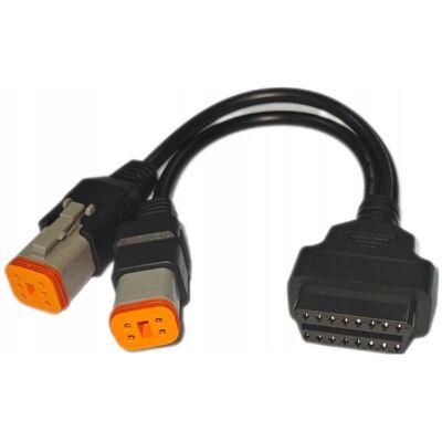 Inny producent KABEL ADAPTER HARLEY DAVIDSON 4PIN + 6PIN PRZEJŚCIÓWKA OBD OBD2 Inny producent KABEL ADAPTER HARLEY DAVIDSON 4PIN + 6PIN PRZEJŚCIÓWKA OBD OBD2