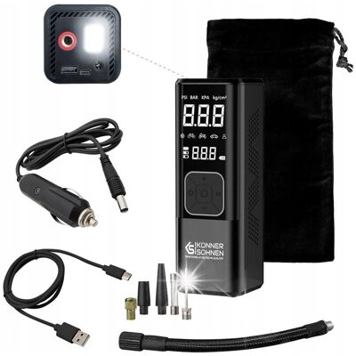 Inny producent KOMPRESOR AKUMULATOROWY POMPKA ROWEROWA DO ROWERU SAMOCHODU AUTA+ POWERBANK Inny producent KOMPRESOR AKUMULATOROWY POMPKA ROWEROWA DO ROWERU SAMOCHODU AUTA+ POWERBANK