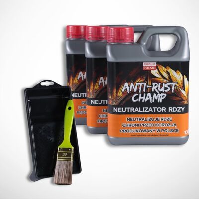 NOFAR KONWERTER RDZY ANTI-RUST CHAMP 3x1000ML ZESTAW NOFAR KONWERTER RDZY ANTI-RUST CHAMP 3x1000ML ZESTAW