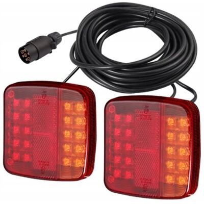 GMP LAMPY ZESPOLONE LED ŚWIATŁA TYLNE Z PRZEWODEM 7,5M KABEL WTYK DO PRZYCZEPY GMP LAMPY ZESPOLONE LED ŚWIATŁA TYLNE Z PRZEWODEM 7,5M KABEL WTYK DO PRZYCZEPY