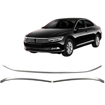 Inny producent Listwy nakładki na zderzak przedni chromowany Volkswagen Passat B8 2015-19 Inny producent Listwy nakładki na zderzak przedni chromowany Volkswagen Passat B8 2015-19