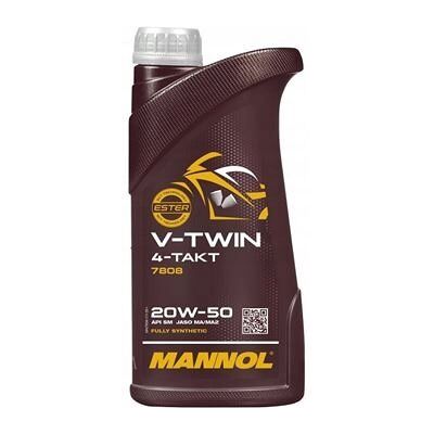 Inny producent MANNOL OLEJ SILNIKOWY 4T V-TWIN 20W50 1 L MA2 FULLSYNTETYK (JASO MA/MA2, AP Inny producent MANNOL OLEJ SILNIKOWY 4T V-TWIN 20W50 1 L MA2 FULLSYNTETYK (JASO MA/MA2, AP
