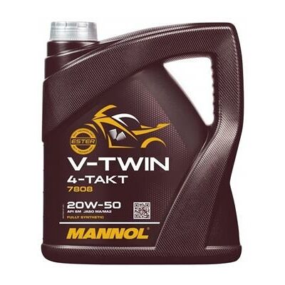 Inny producent MANNOL OLEJ SILNIKOWY 4T V-TWIN 20W50 4 L MA2 FULL SYNTETYK (JASO MA/MA2, A Inny producent MANNOL OLEJ SILNIKOWY 4T V-TWIN 20W50 4 L MA2 FULL SYNTETYK (JASO MA/MA2, A