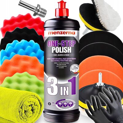 AGMI Menzerna 3W1 1000ML One Step Gąbki Polerskie Zestaw Do Polerowania Lakieru AGMI Menzerna 3W1 1000ML One Step Gąbki Polerskie Zestaw Do Polerowania Lakieru