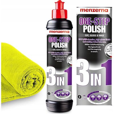 AGMI Menzerna 3w1 One Step Pasta Polerska Do Usuwania Rys 3in1 250ml MIKROFIBRA AGMI Menzerna 3w1 One Step Pasta Polerska Do Usuwania Rys 3in1 250ml MIKROFIBRA