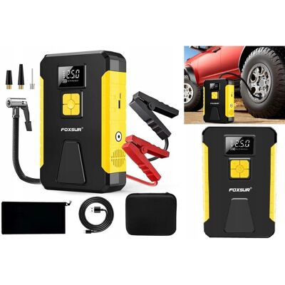 Foxsur Mocny Jump Starter Booster Rozruch Powerbank Kompresor 12V 26800 Mah 800 A Fjs950 Foxsur Mocny Jump Starter Booster Rozruch Powerbank Kompresor 12V 26800 Mah 800 A Fjs950