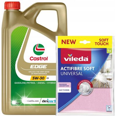 Inny producent Olej Castrol Edge 5W-30 C3 5L + Ściereczka Vileda Inny producent Olej Castrol Edge 5W-30 C3 5L + Ściereczka Vileda