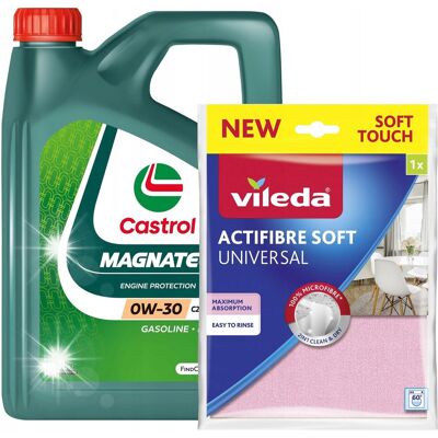 Inny producent Olej Castrol Magnatec 0W-30 C2 4L + Ściereczka Inny producent Olej Castrol Magnatec 0W-30 C2 4L + Ściereczka