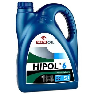 Olej przekładniowy Orlen Hipol 6 GL-4 80W 5L Olej przekładniowy Orlen Hipol 6 GL-4 80W 5L