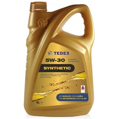 Inny producent Olej silnikowy Tedex Synthetic SM/CF SAE: 5W-30 4L + ZAPACH DO AUTA Inny producent Olej silnikowy Tedex Synthetic SM/CF SAE: 5W-30 4L + ZAPACH DO AUTA