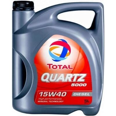 Olej silnikowy TOTAL QUARTZ 5000 DIESEL, 15W40, 5L Olej silnikowy TOTAL QUARTZ 5000 DIESEL, 15W40, 5L