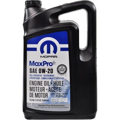 Inny producent Olej syntetyczny Mopar 68524013AA 5L 0W-20 Inny producent Olej syntetyczny Mopar 68524013AA 5L 0W-20
