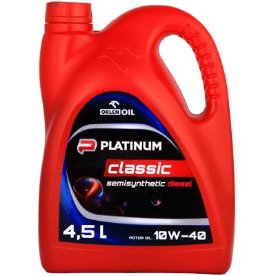 Olej silnikowy Orlen Platinum Classic 10W/40 4,5L - Olej silnikowy Olej silnikowy Orlen Platinum Classic 10W/40 4,5L - Olej silnikowy