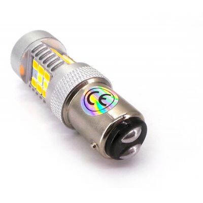 P21/5W Żarówka Led Bay15D 12-24V Canbus Dzienne + Kierunek 2000Lm Motoledy P21/5W Żarówka Led Bay15D 12-24V Canbus Dzienne + Kierunek 2000Lm Motoledy